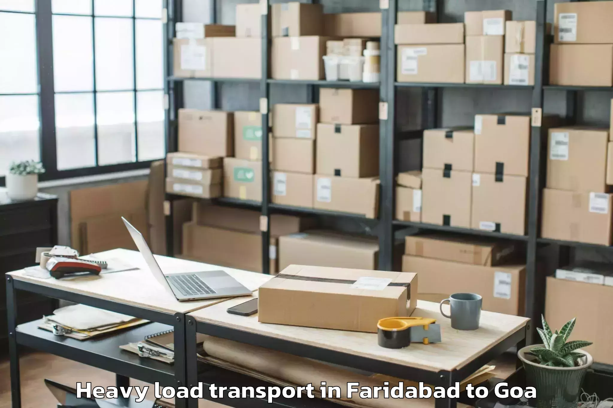 Quality Faridabad to Mopa Heavy Load Transport